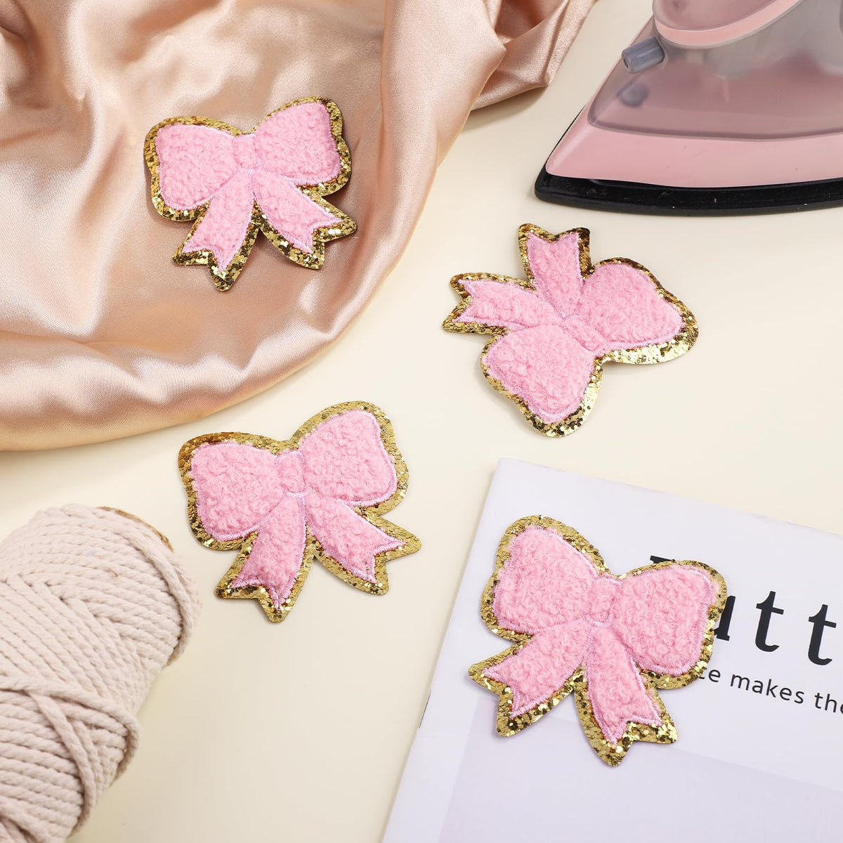XIHIRCD iron on bow patches set package details