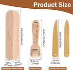 Hardwood tailors clapper with deep side grooves and integrated measurement ruler