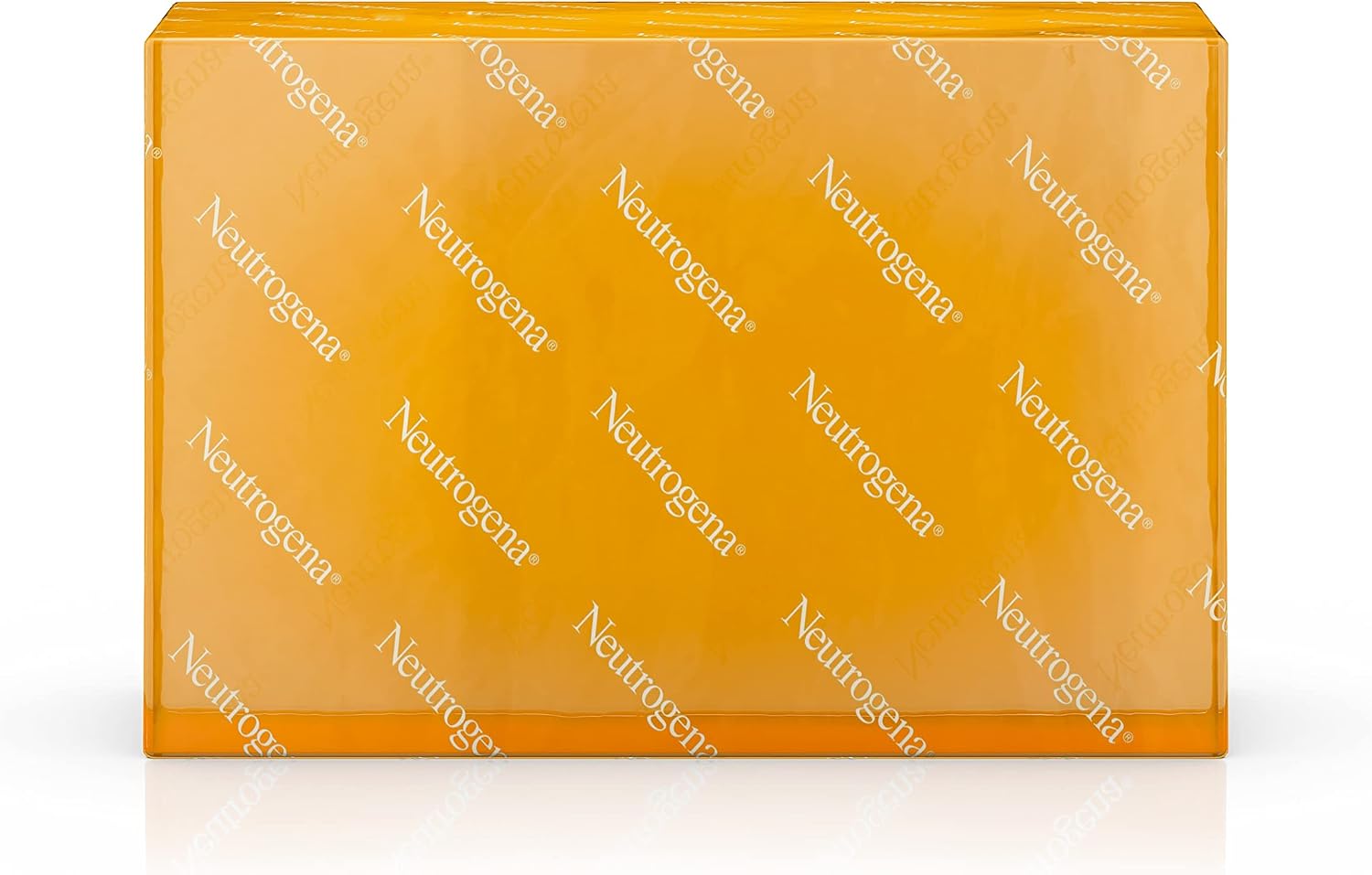 Neutrogena original amber bar front view transparent soap