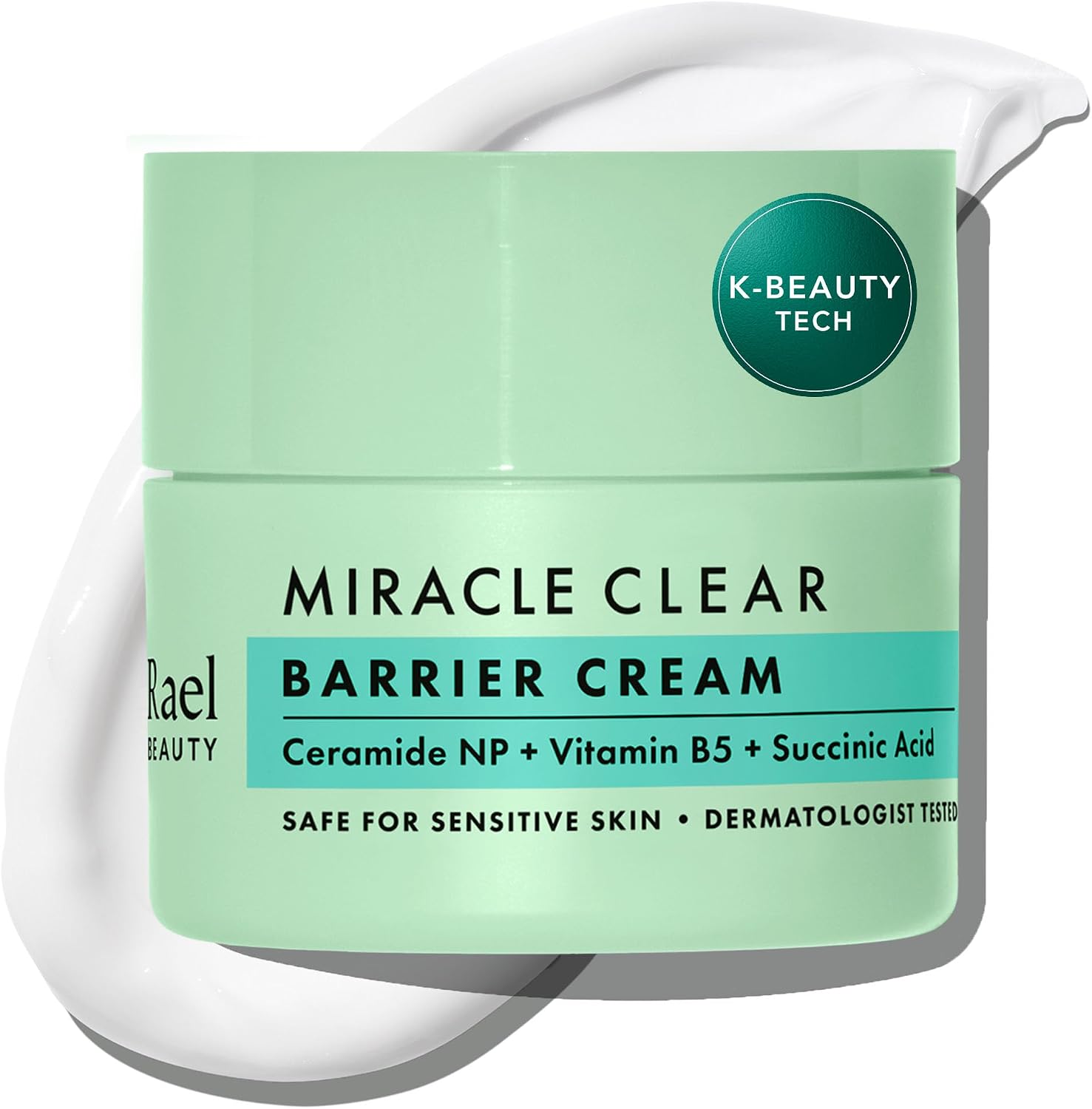 Rael Miracle Clear Barrier Cream front view jar packaging for acne prone skin