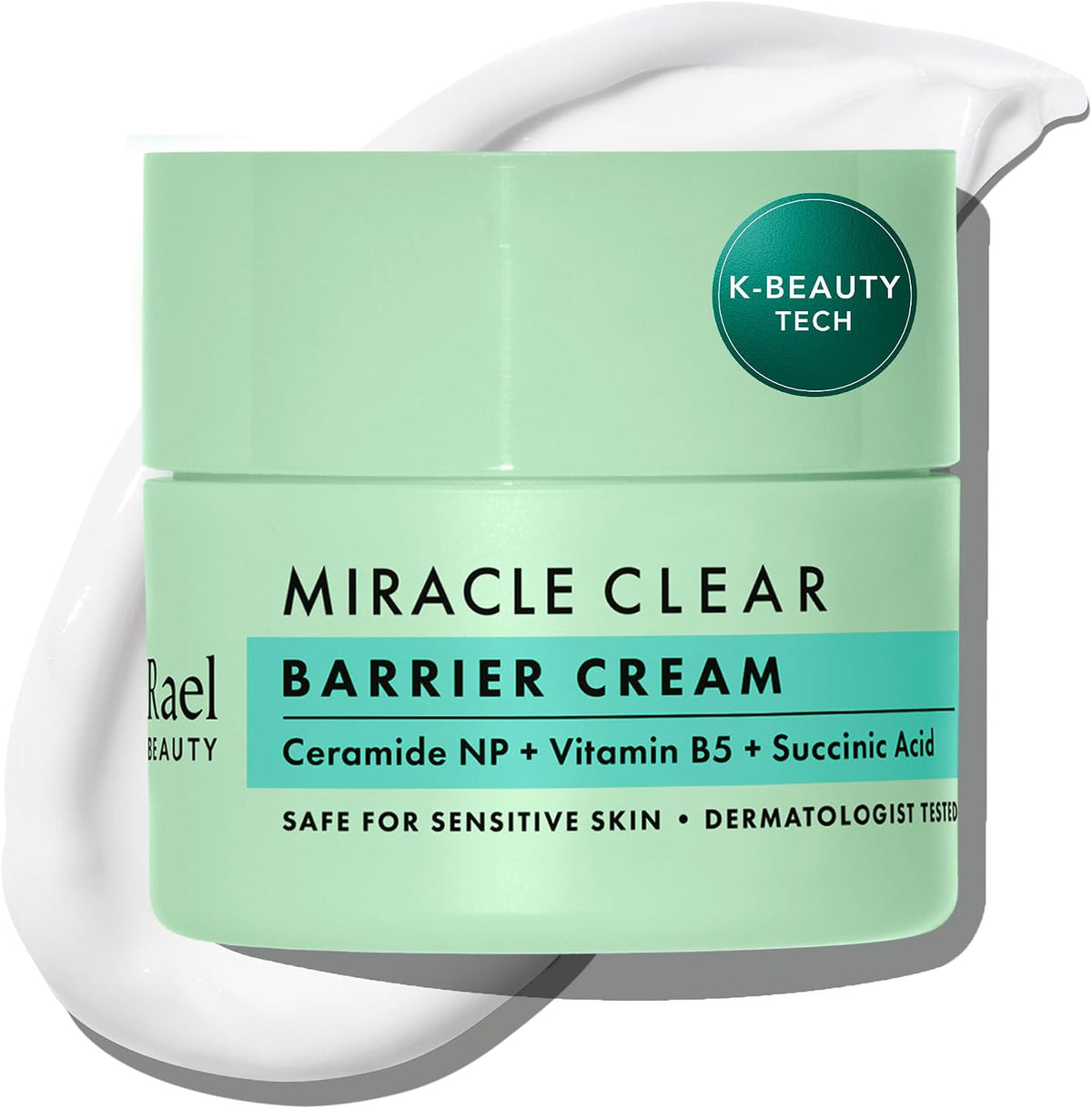 Rael Miracle Clear Barrier Cream front view jar packaging for acne prone skin