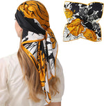 100% Mulberry Silk Head Scarf for Sleeping 35"x35" Square Silk Hair Scarf for Women Lightweight Bandana Large - Image 15