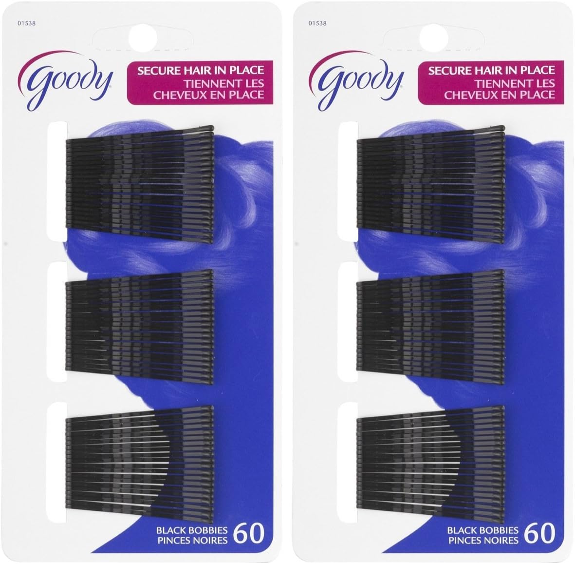 Goody bobby pins front view hair styling accessory