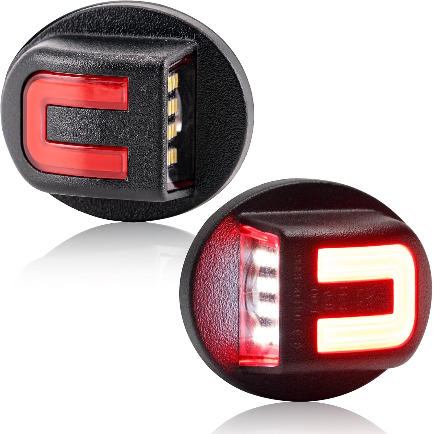 Ludarm LED license plate light front view