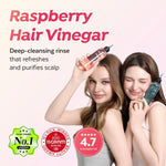 A'Pieu Raspberry Hair Vinegar bottles showing applicator tip