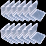 Sanviatime clear game cartridge case front view showcasing transparent protective plastic box structure.