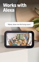 Two Ring indoor cameras in white box packaging