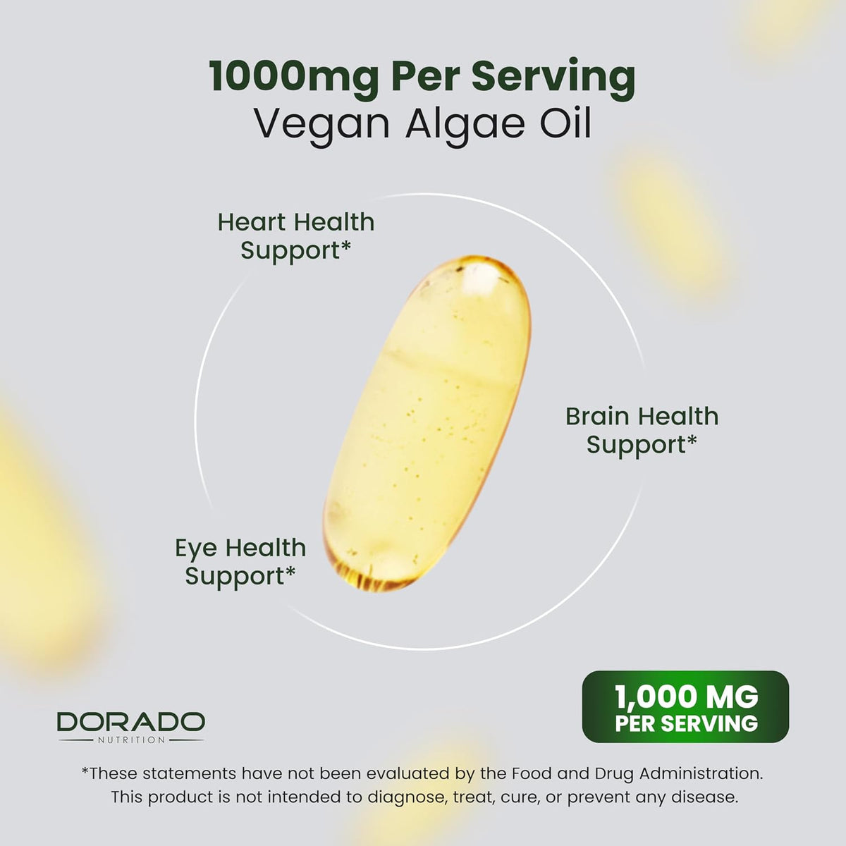 Close up of Dorado Nutrition non-GMO and carrageenan-free seal