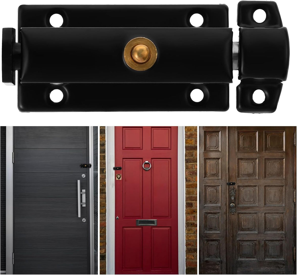 Hariendny slide bolt gate latch side angle view