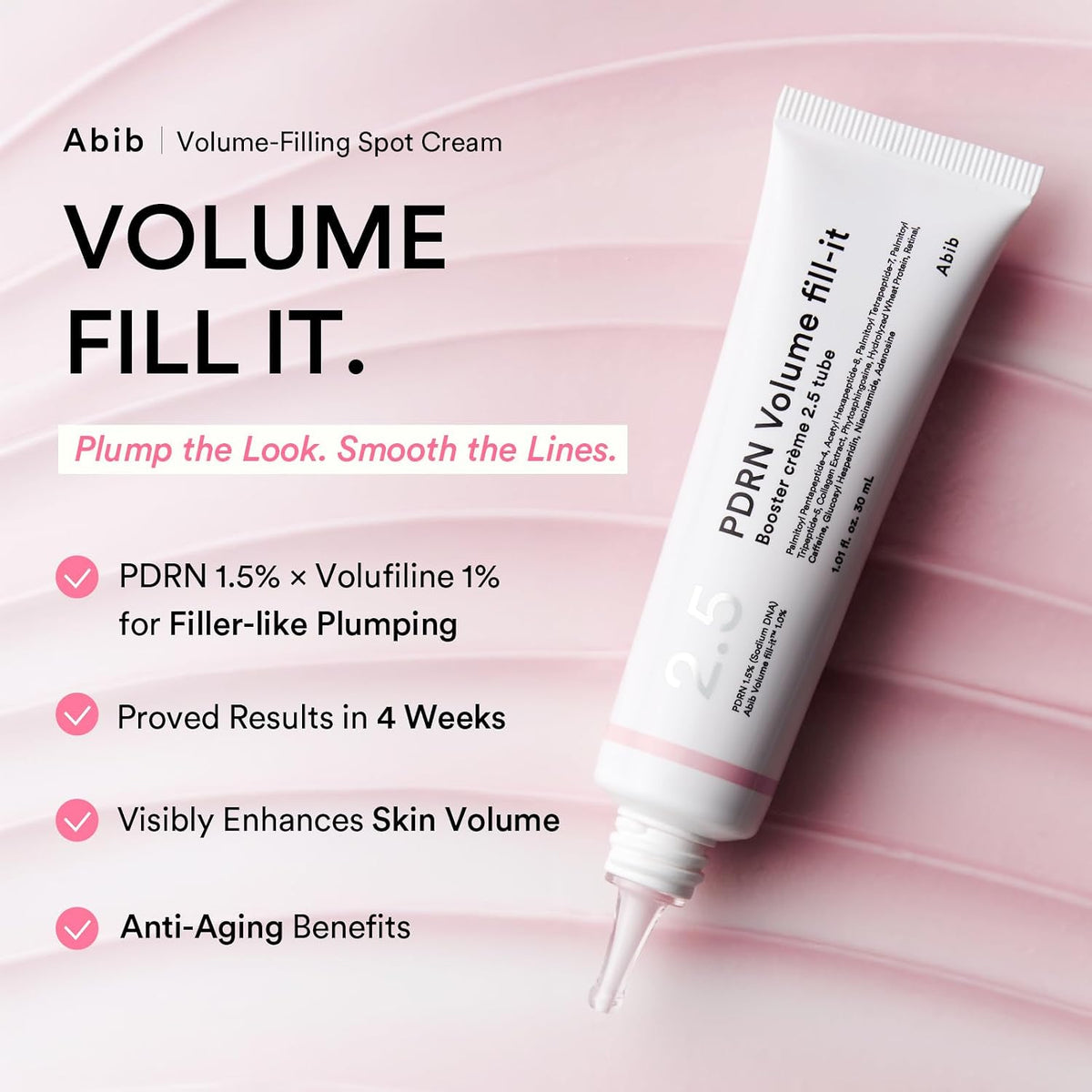 Abib PDRN Volume Fill-It Booster Cream packaging details