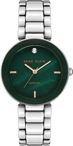 Anne Klein women's genuine diamond dial bracelet watch front view