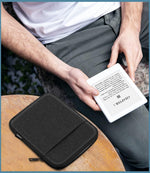TiMOVO protective sleeve case sliding into a backpack.