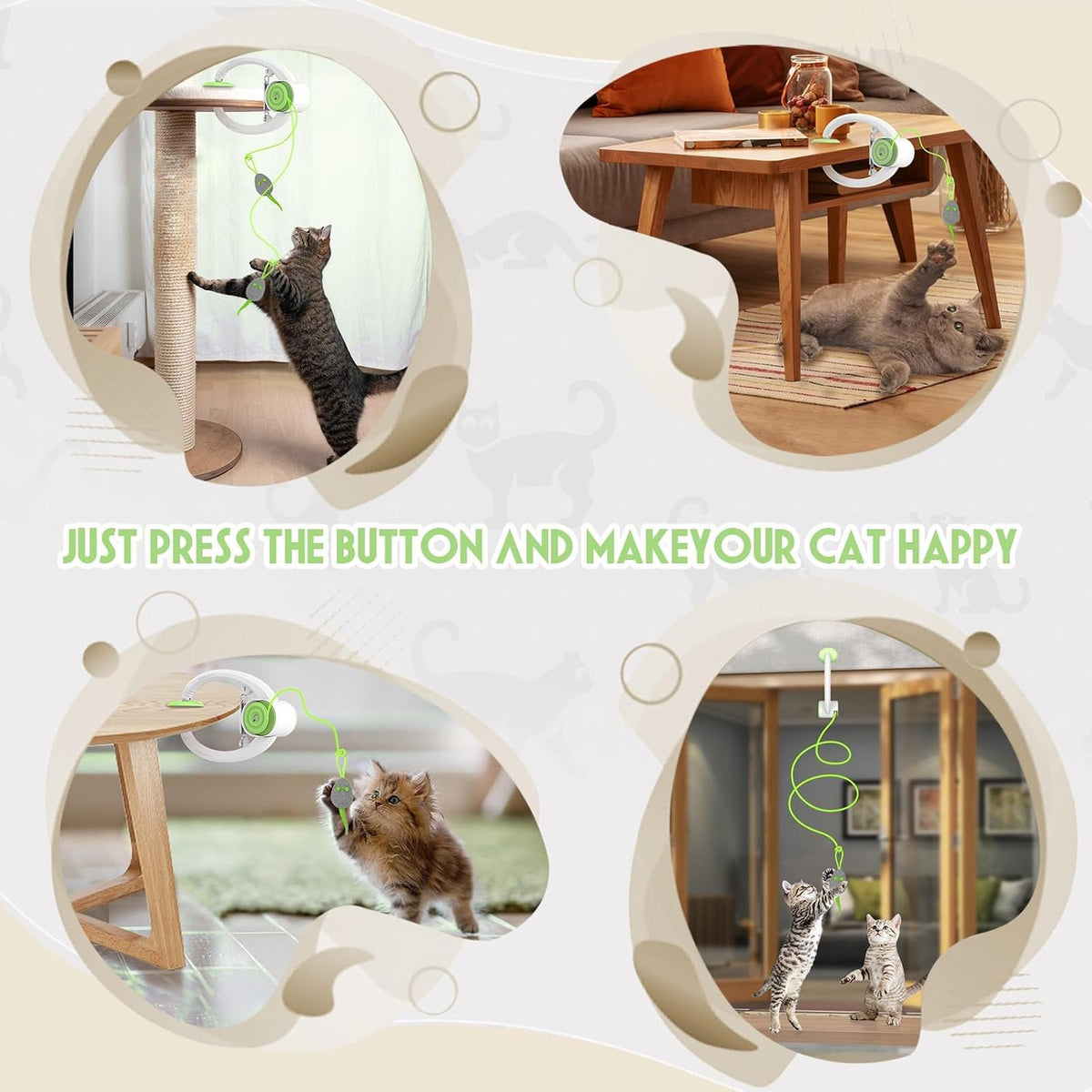 Bolpetizo USB rechargeable cat teaser mechanism
