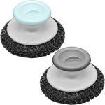 Hingtai Stainless Steel Wool Scrubber front view heavy duty cleaning brush
