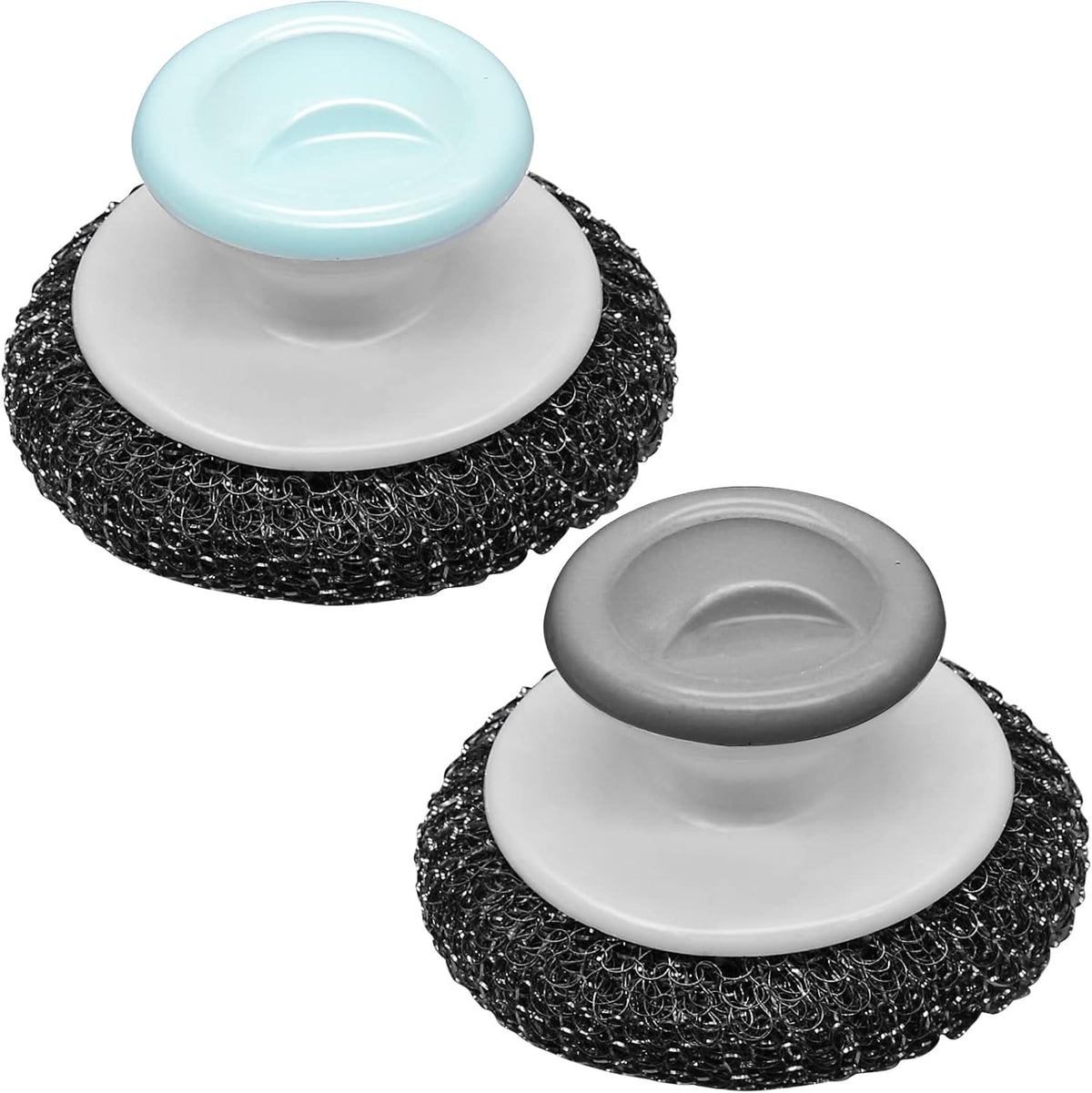 Hingtai Stainless Steel Wool Scrubber front view heavy duty cleaning brush