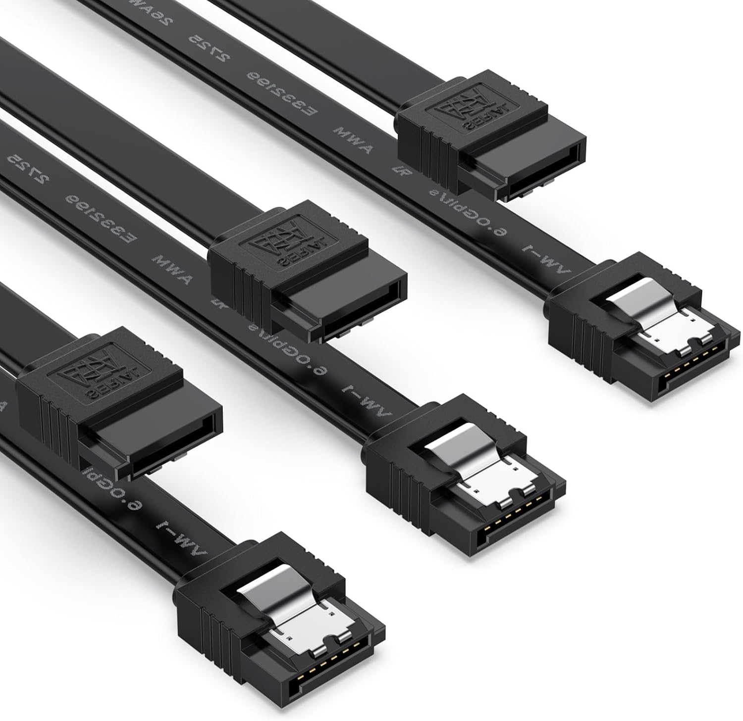 OHKIKOME 15.7 inch 3 pack SATA data cable front view