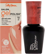 Sally Hansen salon gel nail polish front view in Just Peachy shade