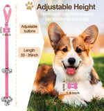 Two pack Kexiava puppy training bells with pink straps