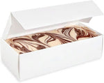 Amish Buggy Maple Fudge one pound box packaging displaying product details.