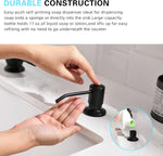 Fapully kitchen sink soap dispenser with under counter bottle