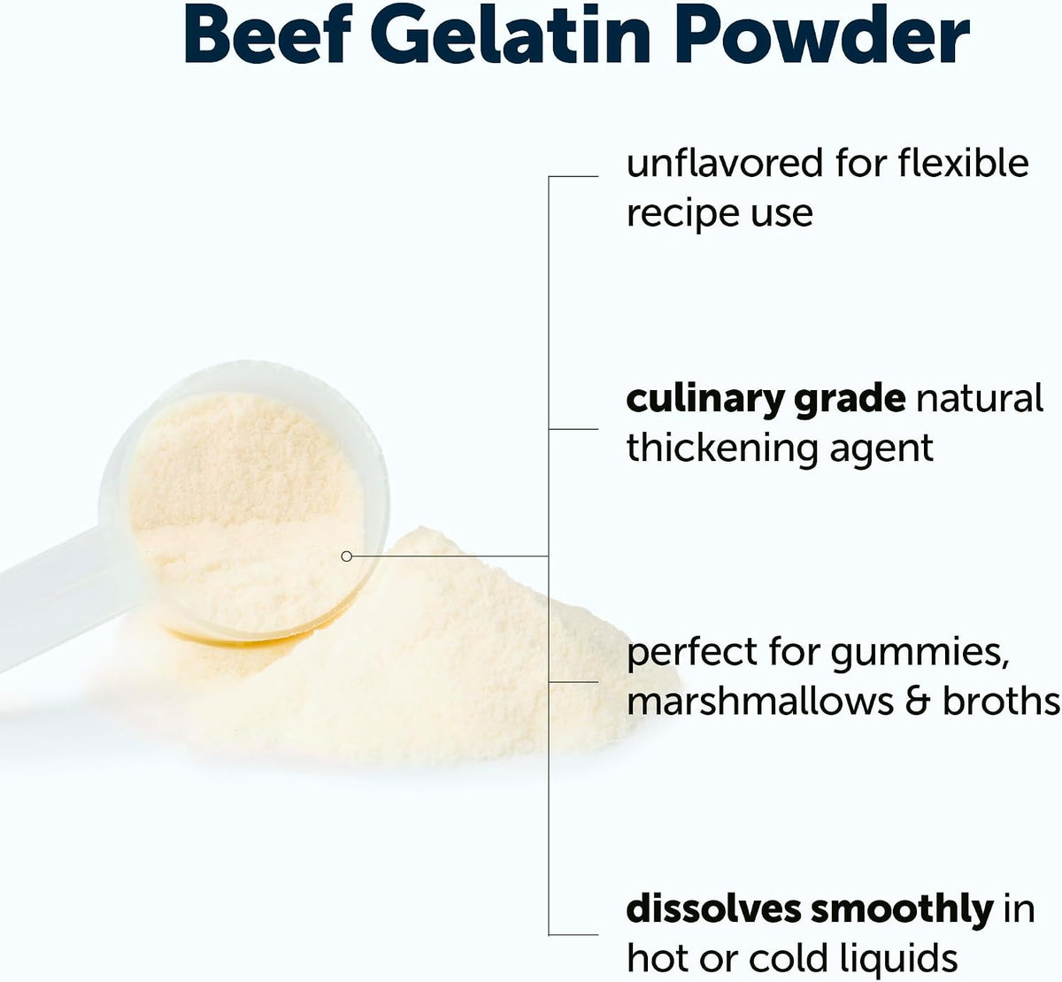 Micro Ingredients beef gelatin powder scoop serving size