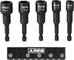 ARES 70029 metric impact magnetic nut driver set front view tool kit