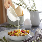 BSTKEY ceramic gravy boat spout view