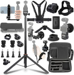 PellKing Accessories Kit for DJI Osmo Pocket 3 front view showing full 30 in 1 bundle items organized.