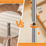 Storage of pet hair removal tool on wall hook