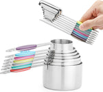 Calicage magnetic measuring cups and spoons set front view