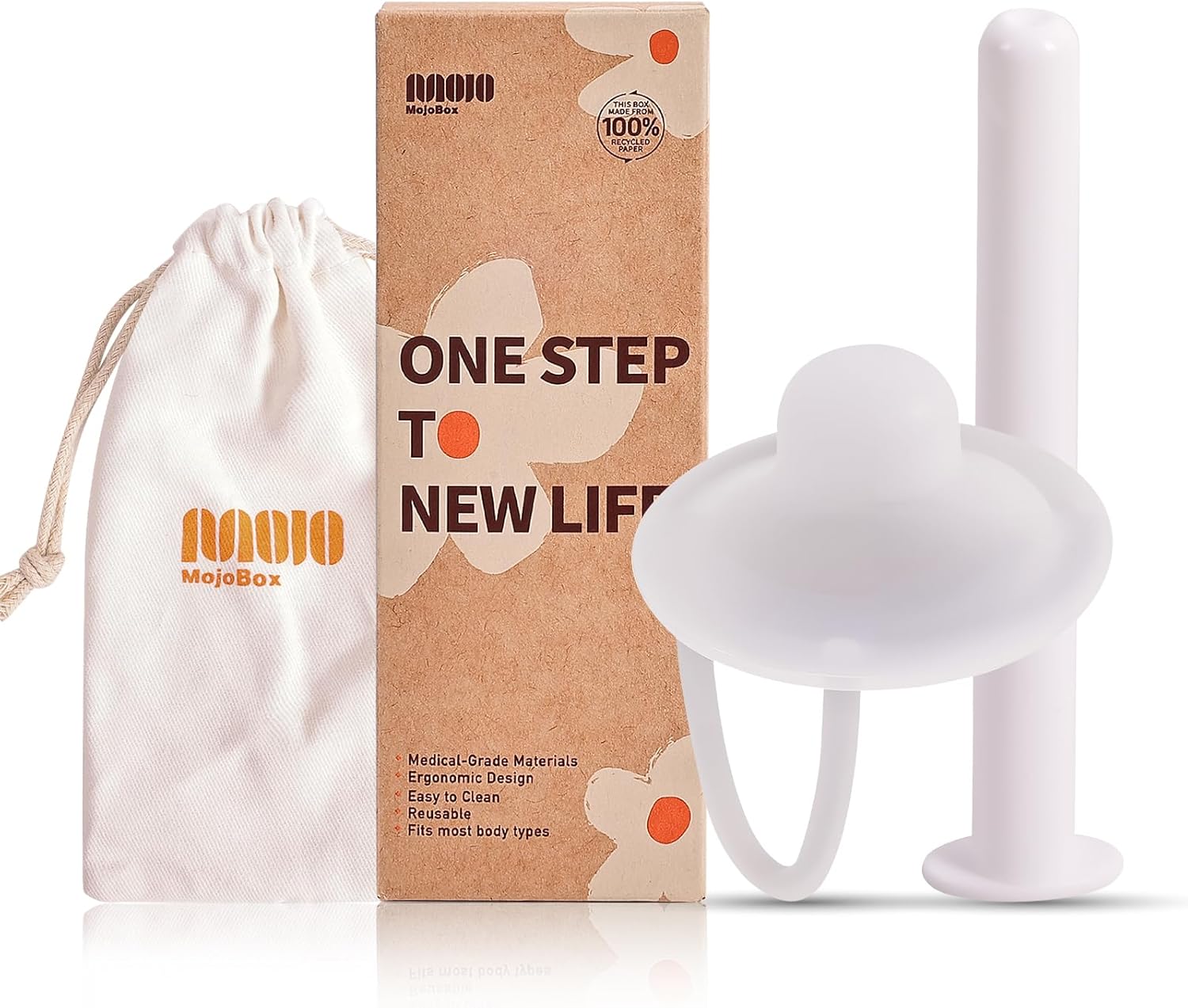 Mojobox Gen2 Conception Aid Cup with Auxiliary Device Soft Silicone Assisted Natural Conception Reusable Conception Cup and Storage Bag - Image 1