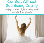 Sures 34 by 36 inch bed pad shown in use on furniture