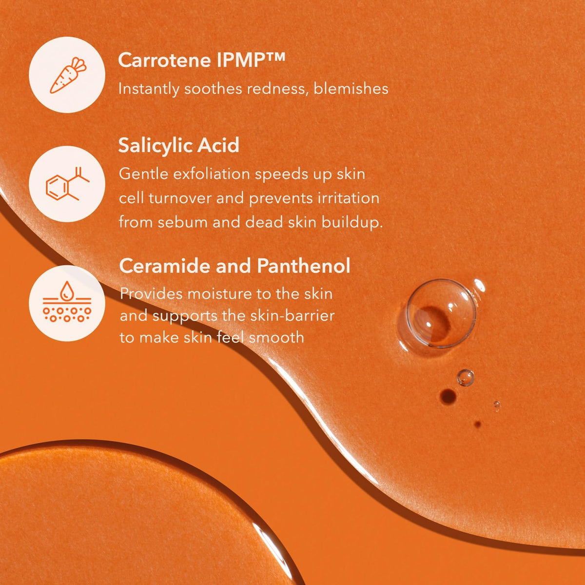 Texture shot of the foaming Salicylic Acid body wash lathered up on the accompanying mesh shower loofah