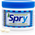Premium USA imported sugarless peppermint lozenges top perspective