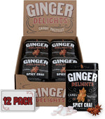 Ginger Delights Four Flavor Variety Pack | Genuine Ground Ginger Root, Natural Flavors | Kosher Certified, Vegan, Gluten Free | Aspartame & Xylitol Free | 30 Count Tin (Pack of 12) - Image 11