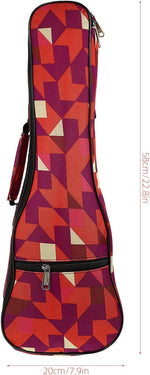 Vaguelly padded ukelele gig bag zipper detail