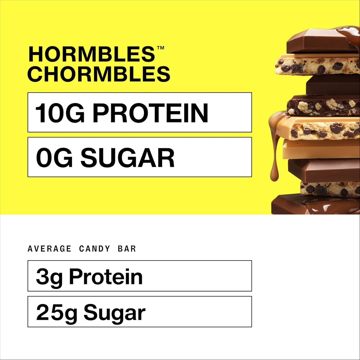 Hormbles Chormbles assortment showing peanut butter crunch and salted fudge crisp bars.