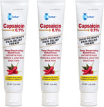 Globe Capsaicin 0.1 percent high potency pain relief cream 3 pack front view