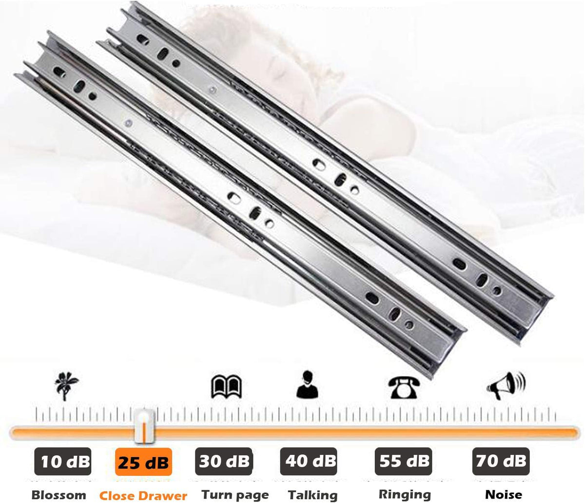 Gobrico cabinet hardware drawer runner packaged view