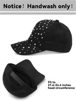 Loopeer rhinestone baseball cap side profile
