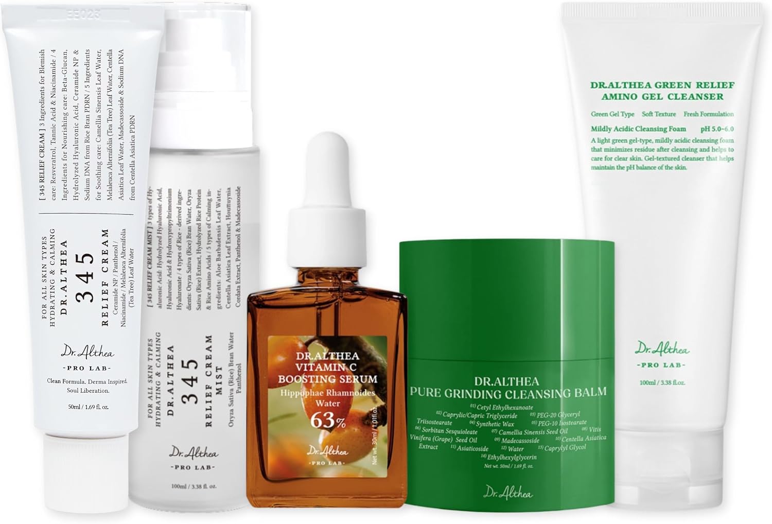 Dr Althea Glass Skin Full Set front view authentic Korean skincare routine package