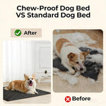 Zcoyjbi dog crate pad inside a wire kennel