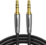 UGREEN 3.5mm Audio Cable Nylon Braided Aux Cord Male to Male Stereo Hi-Fi Sound for Headphones Car Home Stereos Speakers Tablets Compatible with iPhone iPad iPod Echo More 3FT - Image 1