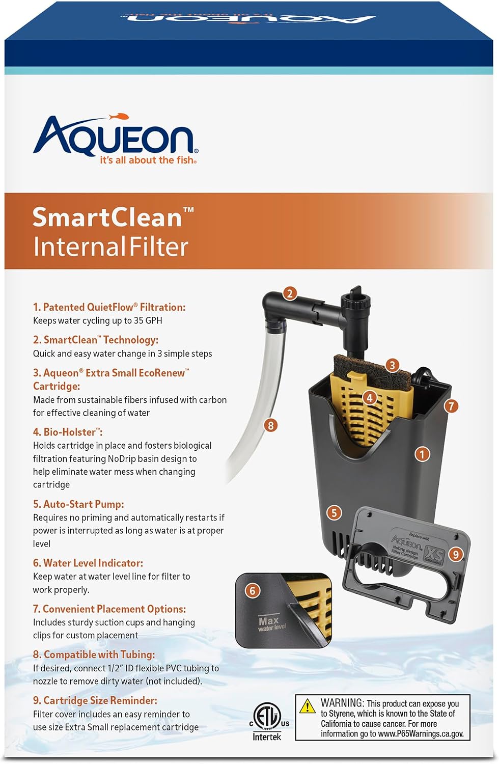 Aqueon QuietFlow Internal Filter with SmartClean Technology, Extra Small - Image 12
