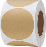 Hybsk 2 inch Matte Gold Labels Round Color Coding Dots Embossing Stickers Adhesive Label 300 Per Roll (Gold) - Image 13