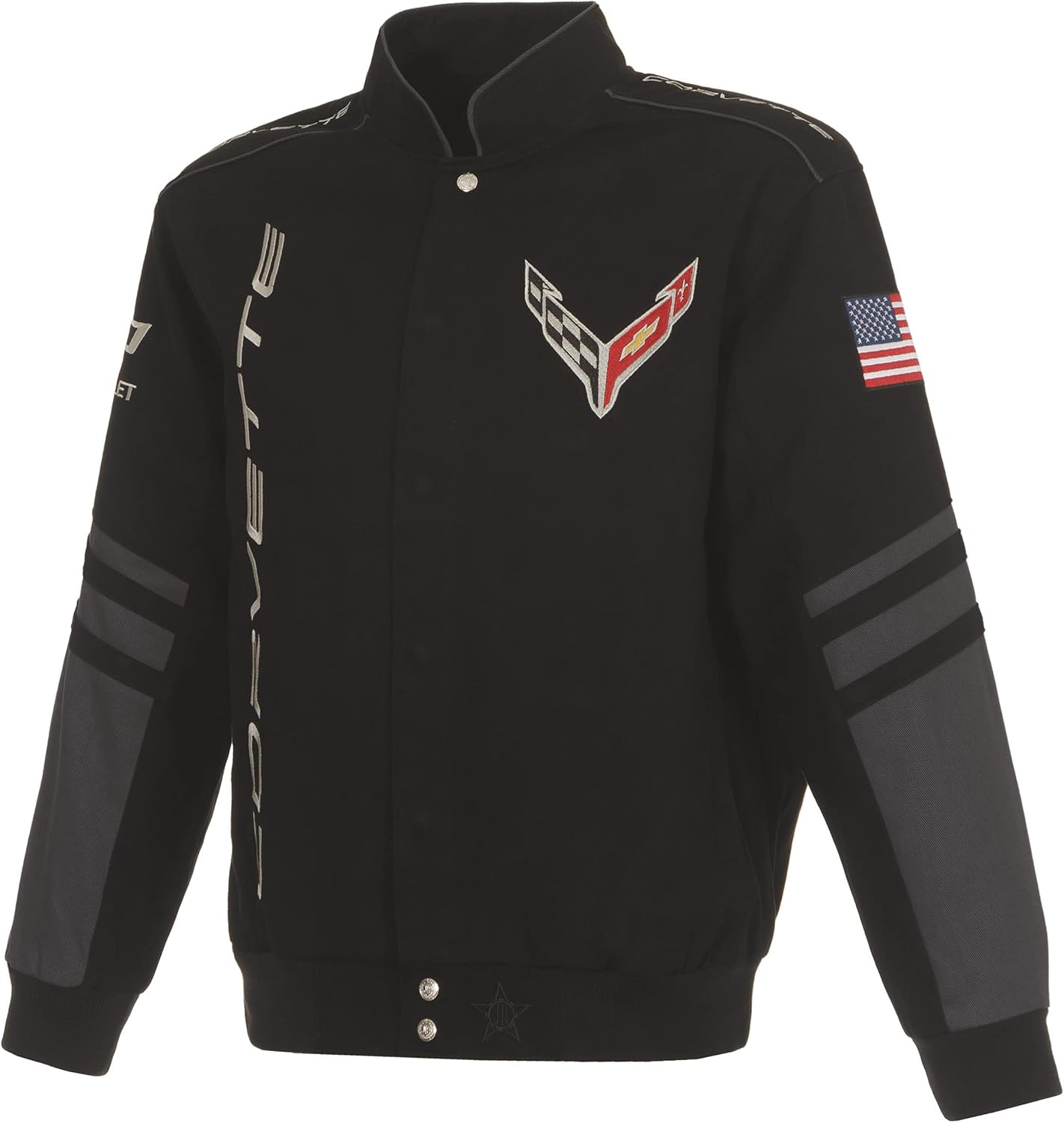 JH Design Group Men's Chevy Corvette C8 Jacket front view