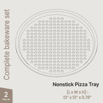 Bakkenmaster 13-inch round perforated carbon steel pan set