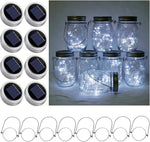 30LED Solar Mason Jar Lights, 8 Pack Jar Lid String Lights (No Jars), Waterproof Fairy Firefly Light for Garden, Patio, Outdoor, Yard, Lawn Decor(8 Colors) - Image 10