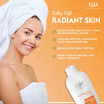Fair and white original carrot shower gel back instructions view