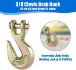 JMIATRY 4 pack safety chain hook closeup